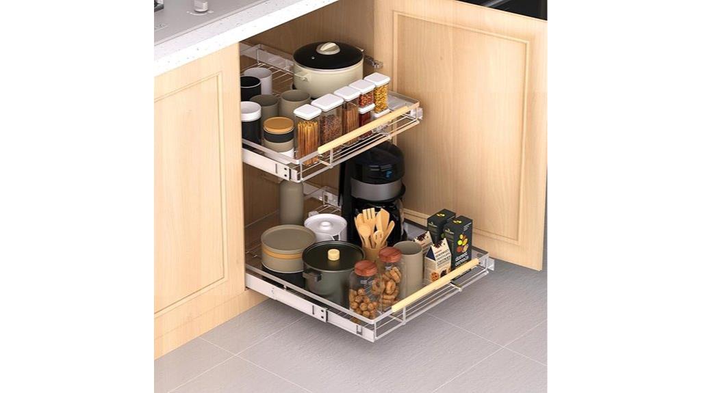 adjustable stainless steel organizer