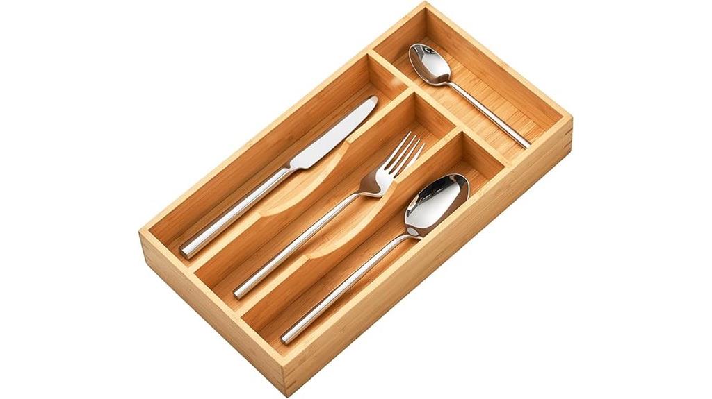 bamboo drawer organizer