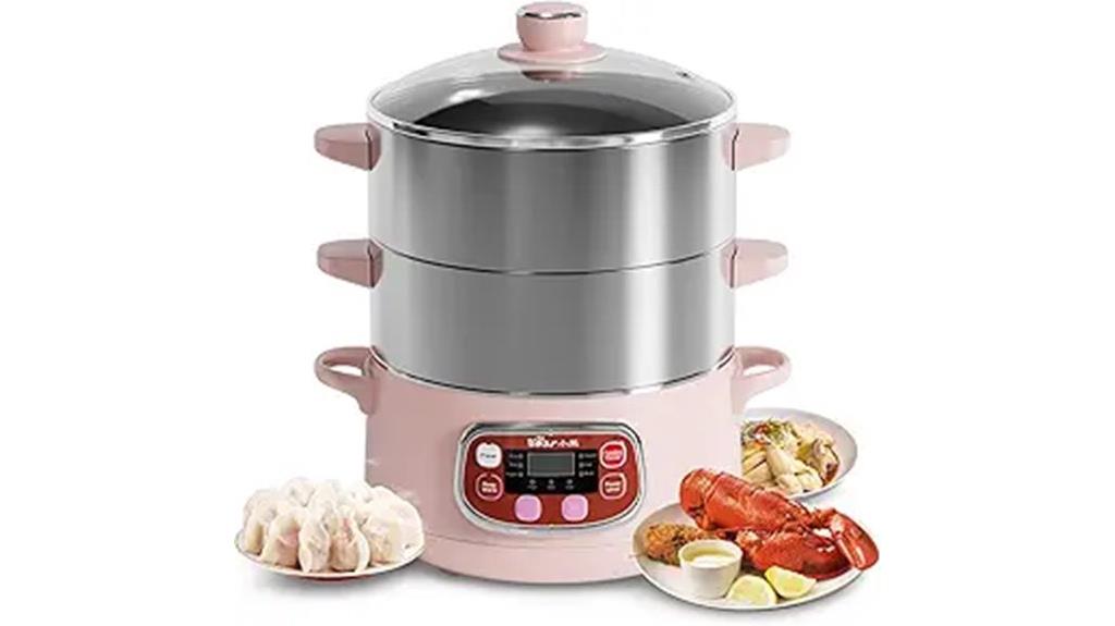 bear 8l stainless steel steamer