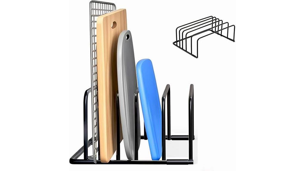black kitchen board rack