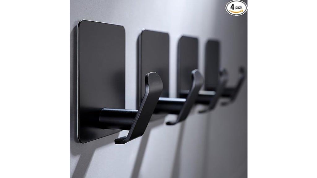black stainless steel hooks
