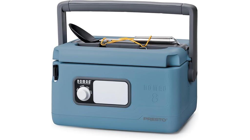 blue eight quart nomad crockpot