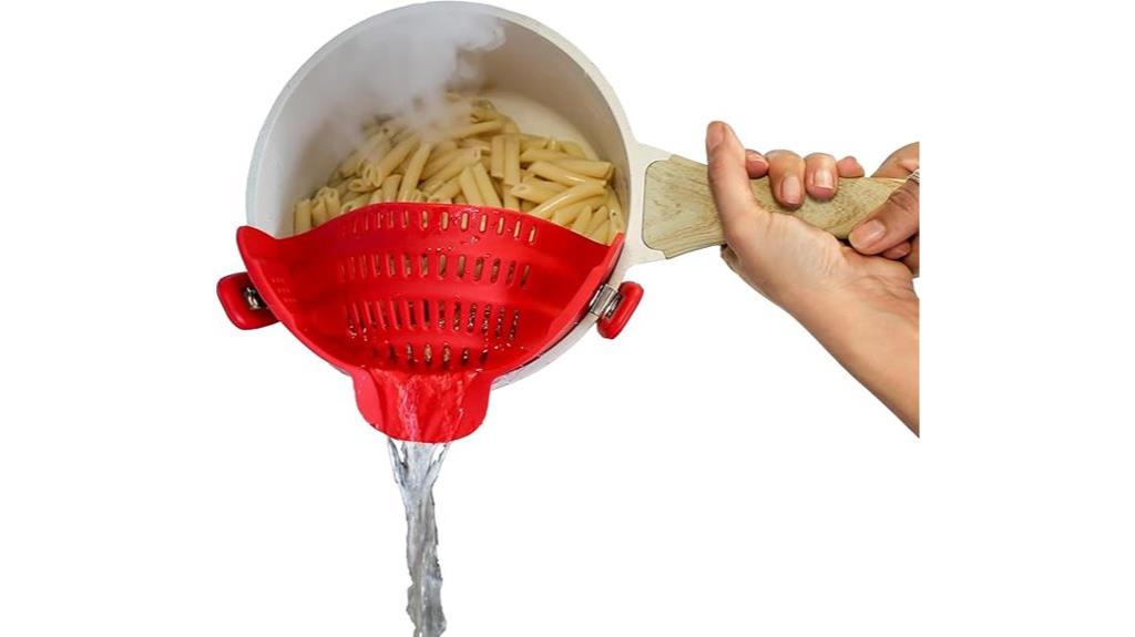 clip on pasta strainer