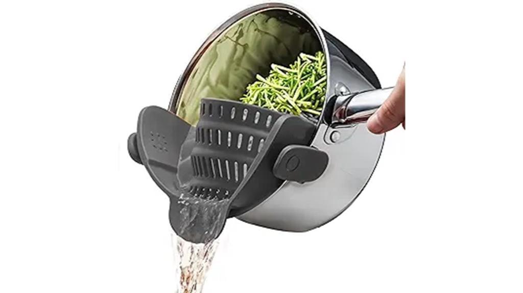 clip on pasta strainer