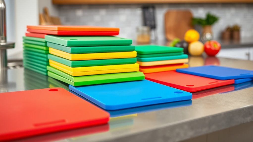 color coded chopping board sets