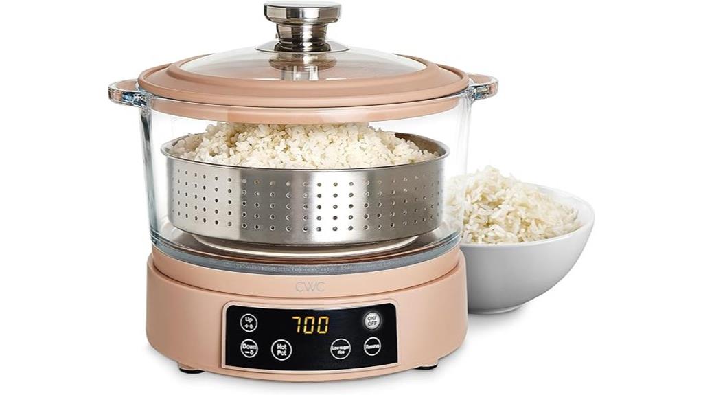 colorful 3l glass rice cooker