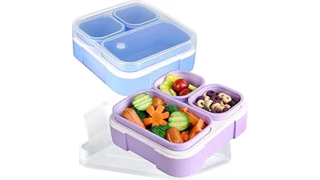 colorful kids snack containers