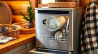 compact cabin dishwasher options