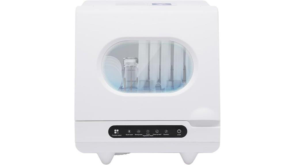 compact dishwasher with multiple wash cycles