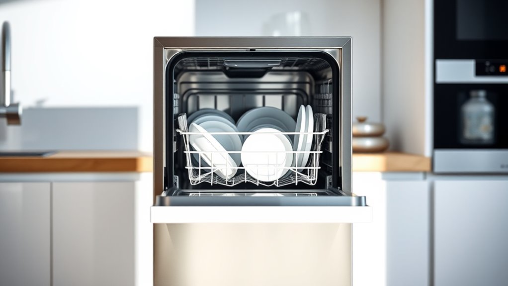 compact dishwashers with six places