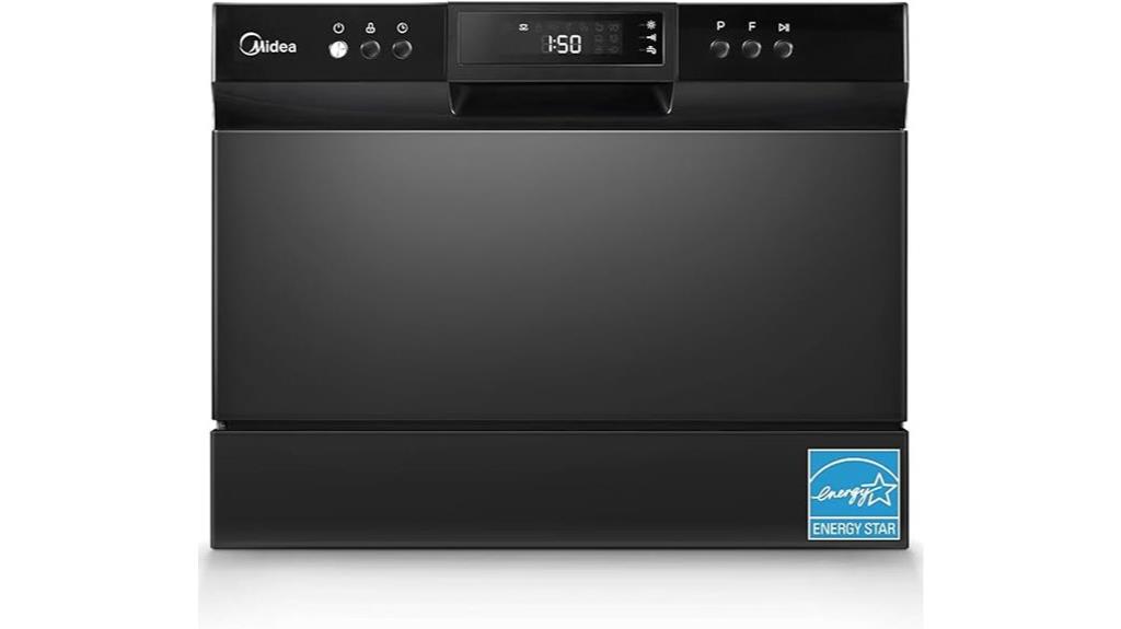 compact midea dishwasher for apartments
