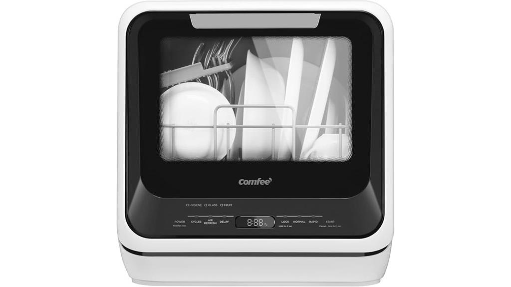 compact portable dishwasher with water tank