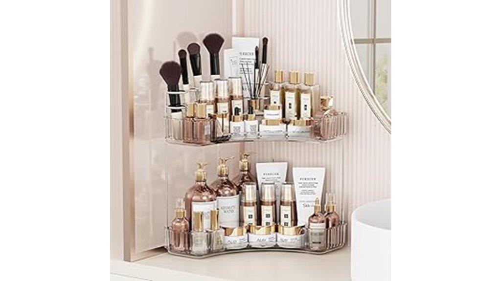 corner bathroom storage organizer