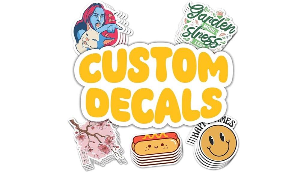 custom uv resistant sticker set