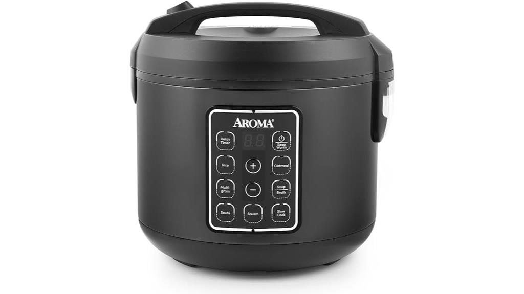 digital 12 cup multicooker black
