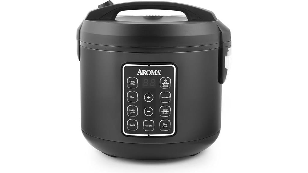 digital 12 cup multicooker black