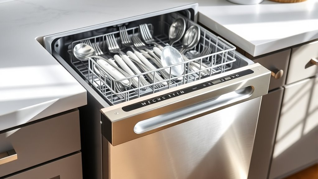 dishwasher size features installation