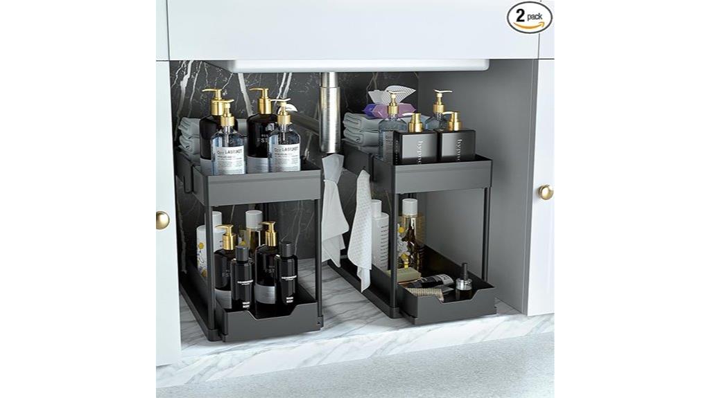 double sink bathroom organizer