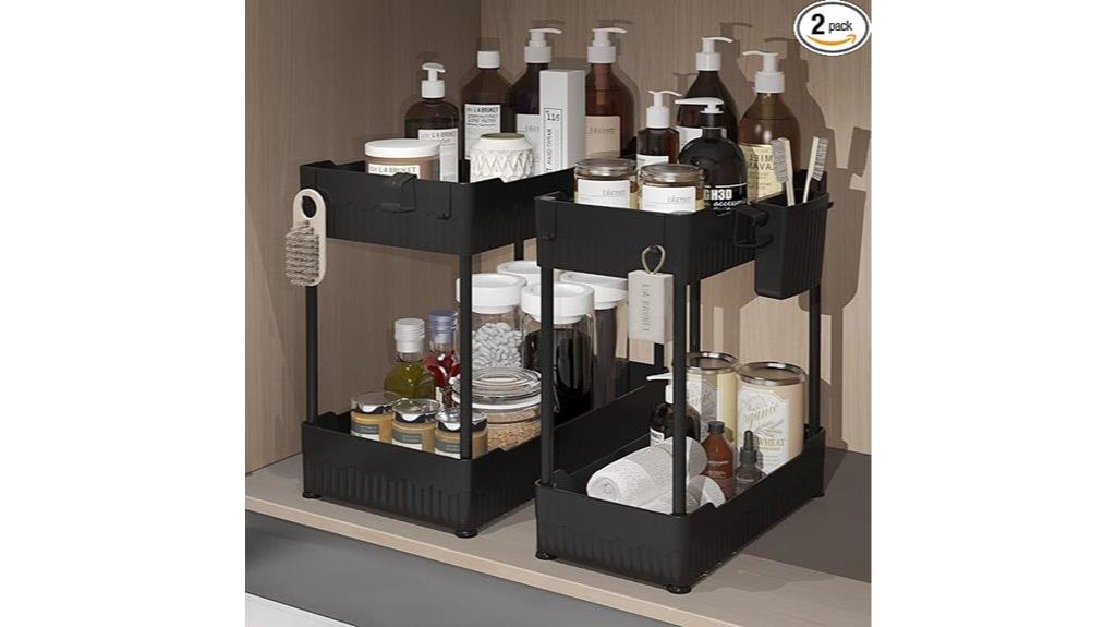 dual pack sink organizers