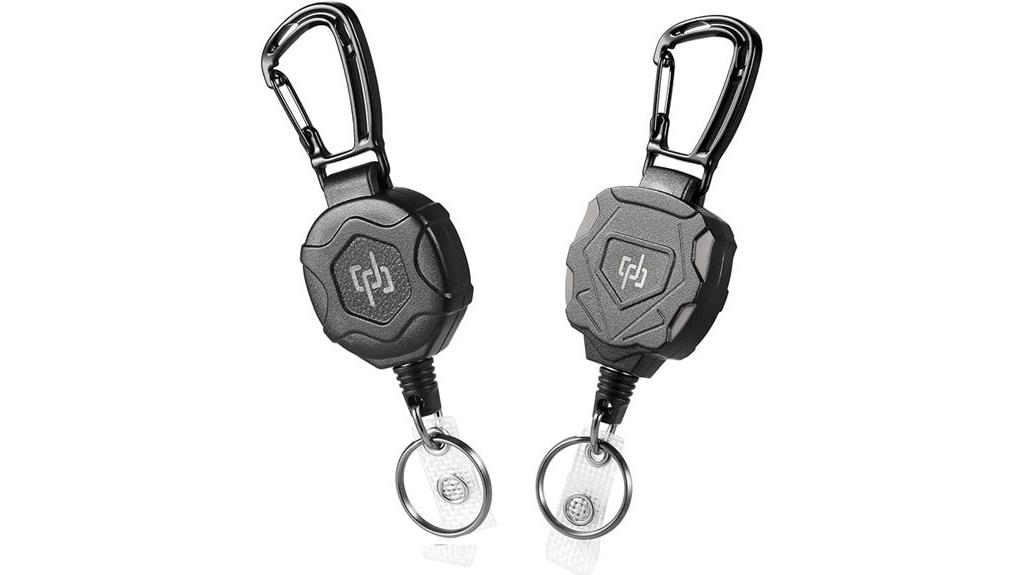 dual retractable badge holders