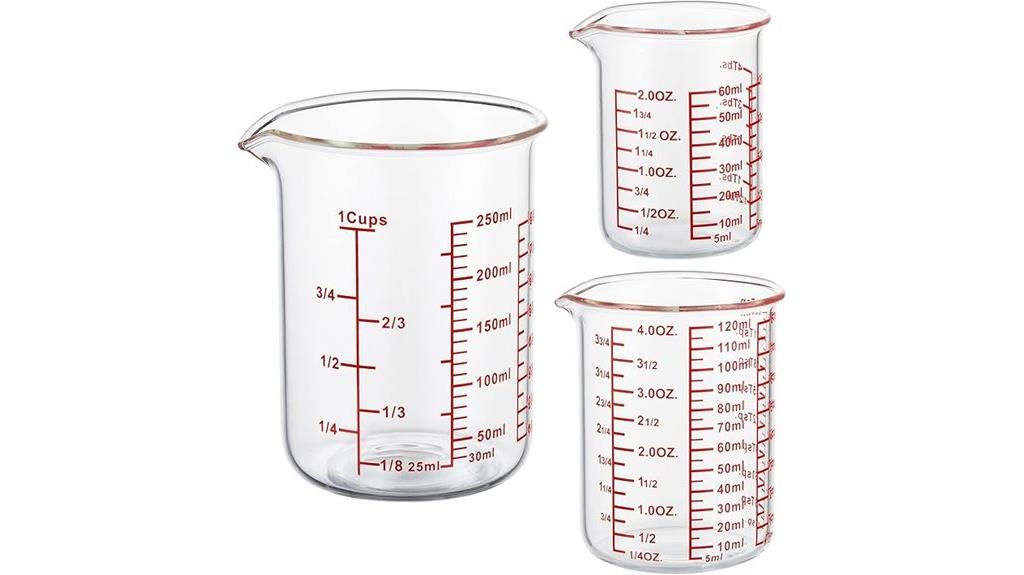 durable glass measuring cups