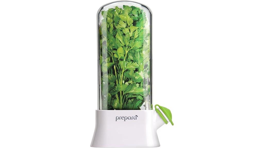 eco friendly white and green herb saver