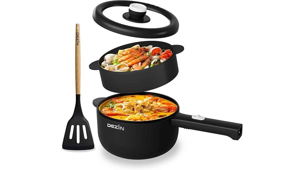 electric cooker with non stick pan