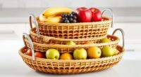 elegant multi tiered fruit baskets