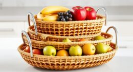 elegant multi tiered fruit baskets
