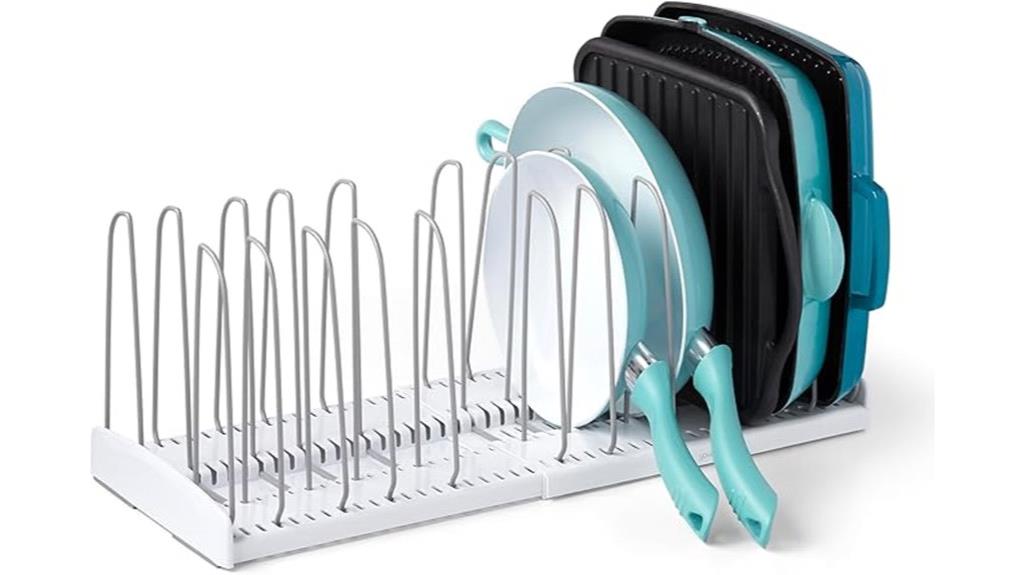 expandable cookware storage rack
