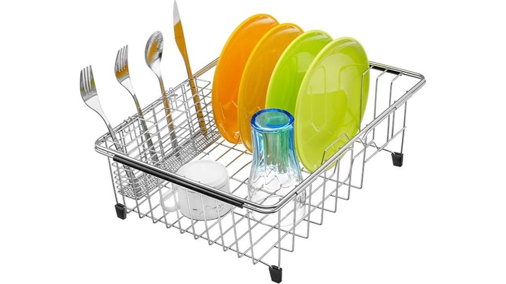 expandable sink dish rack