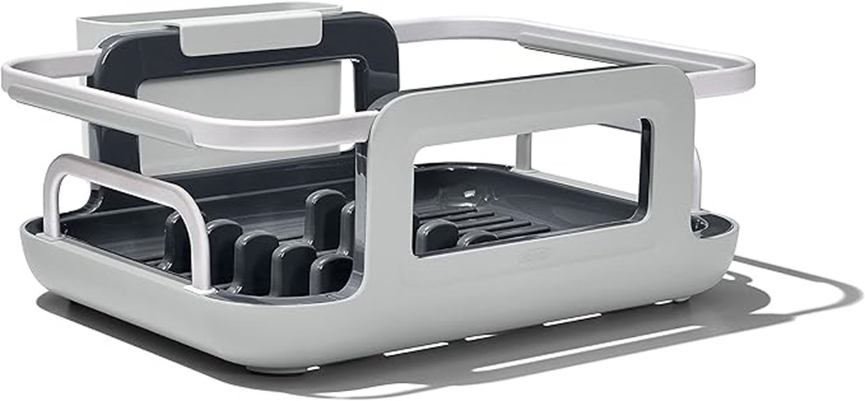 extendable aluminum dish drying rack
