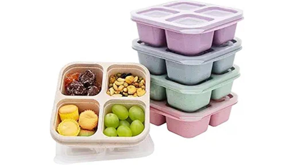 five section bento lunch box