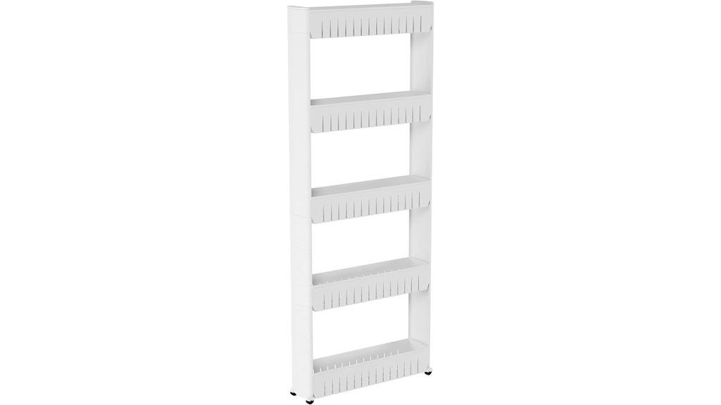 five tier rolling utility cart