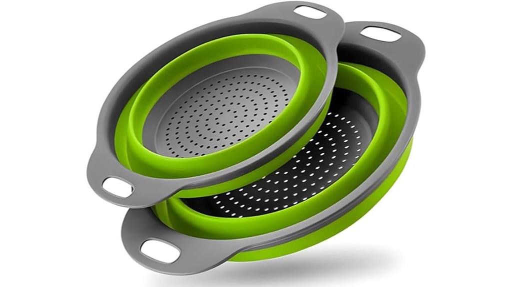 flexible silicone colanders