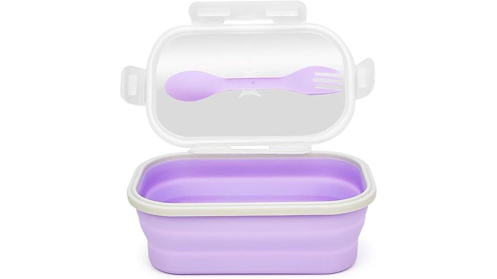 flexible silicone lunch container