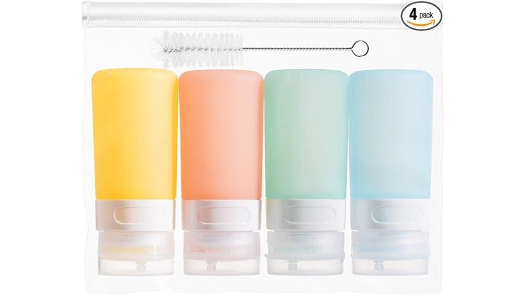 four pack condiment bottles