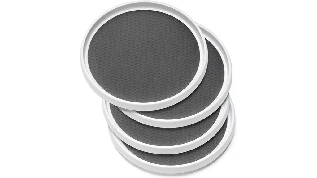 four piece non slip turntable set