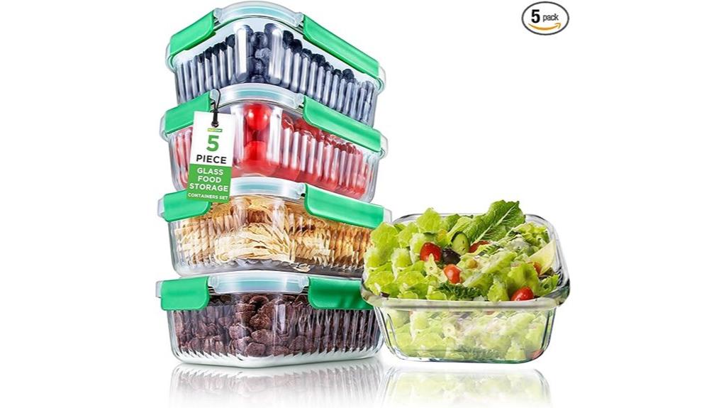 glass food storage set