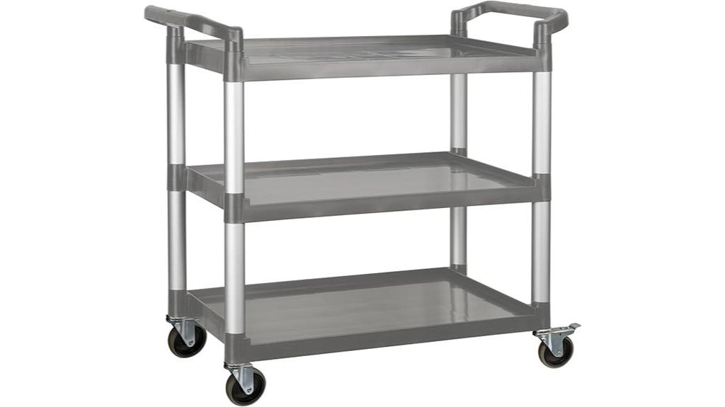 heavy duty gray utility cart