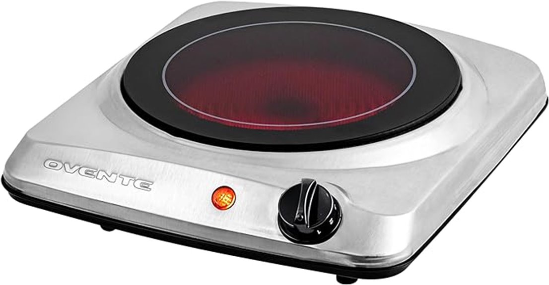 infrared single burner cooktop