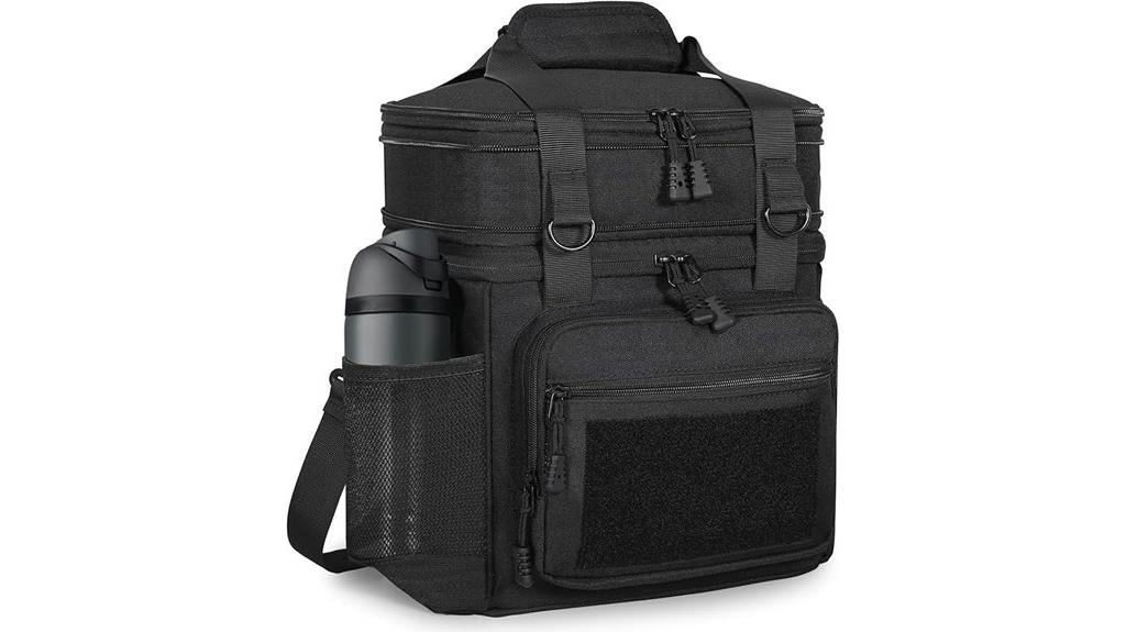 insulated double deck lunchbox