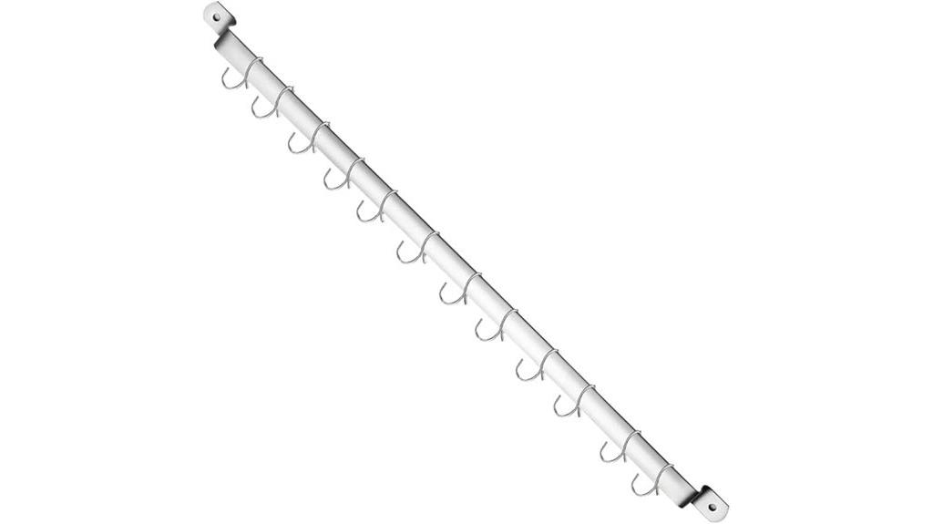 kitchen utensil rack with hooks