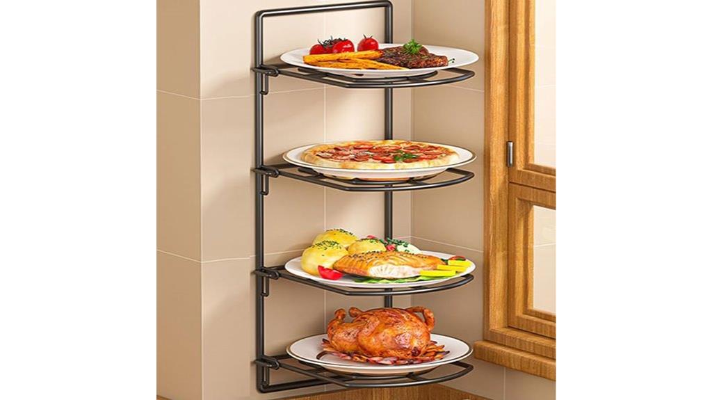kitchen wall plate organizer