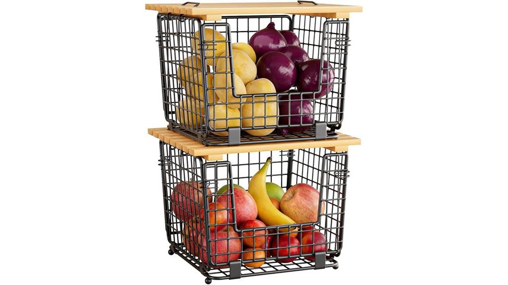 kitchen wire storage basket