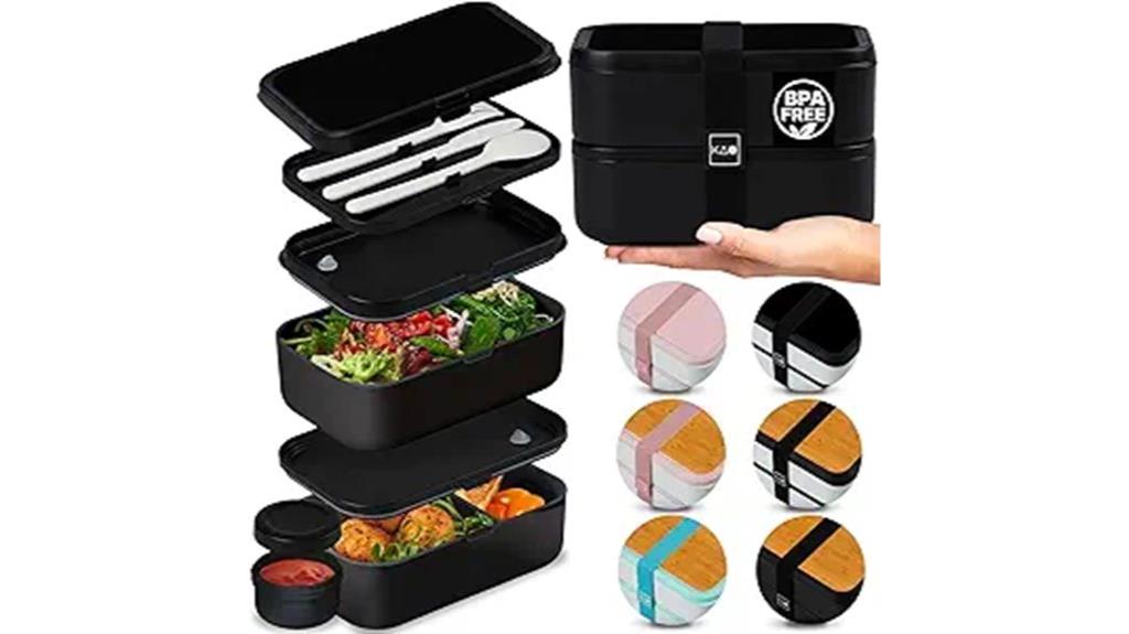 large bpa free bento