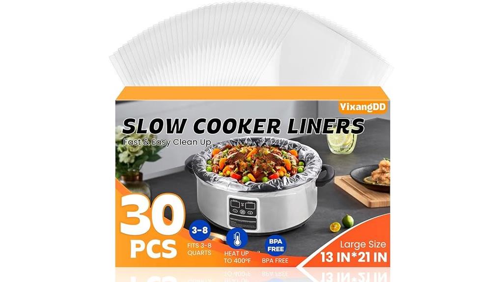 large disposable cooking liners