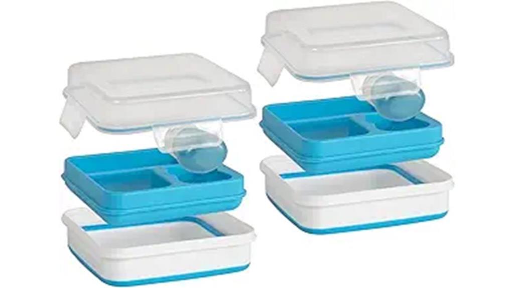 large expandable salad containers