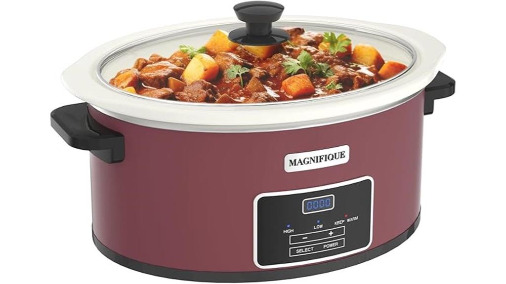 large programmable slow cooker