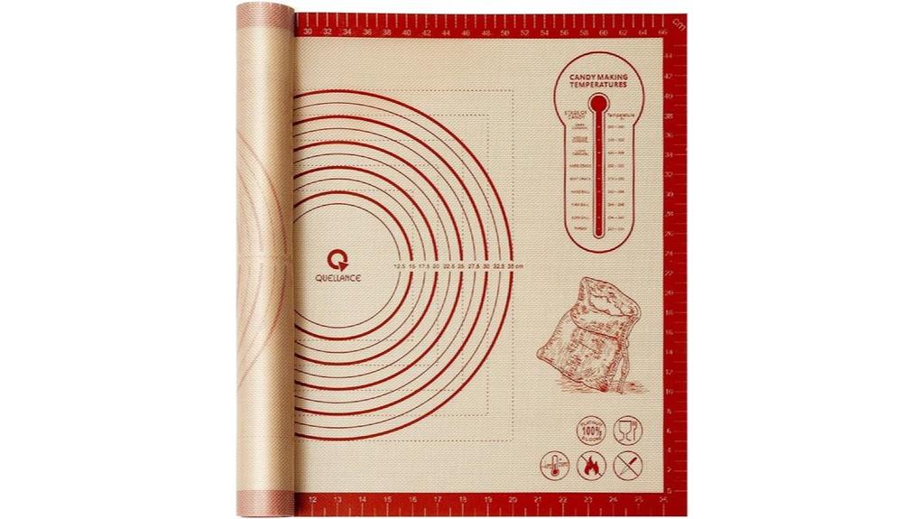 large silicone pastry mat